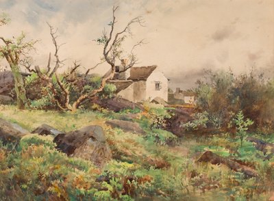 Village ve Blackthorn, Humberston (kağıt üzerinde wc) by John Guttridge Sykes