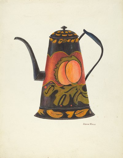 Toleware Cezve, 19351942. by John Hall
