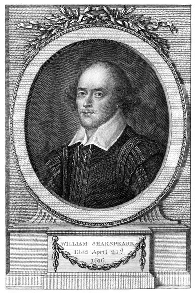 William Shakespeare, İngiliz şair ve oyun yazarı, 1820 by John Hall
