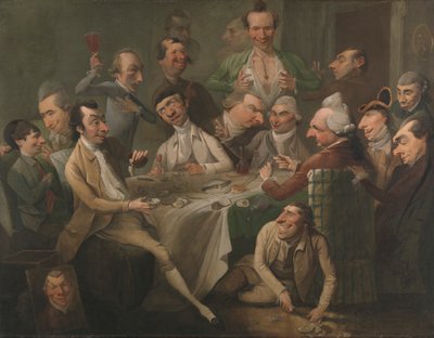 Bir Karikatür Grubu by John Hamilton Mortimer