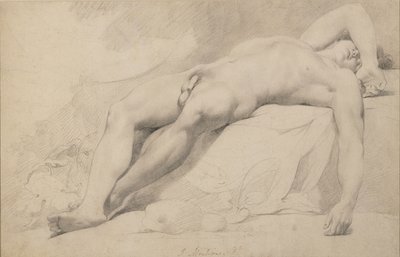 Bir Akademi (kağıt üzerinde grafit) by John Hamilton Mortimer