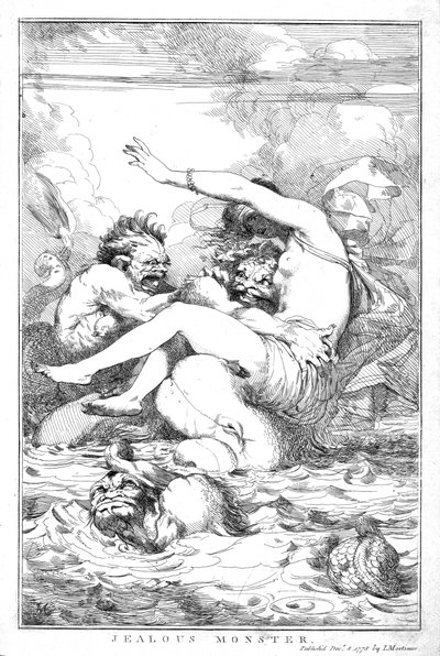 Kıskanç Canavar, 1778 by John Hamilton Mortimer