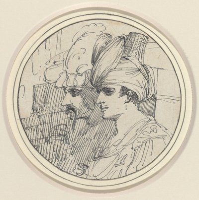 iki oryantal kafa by John Hamilton Mortimer