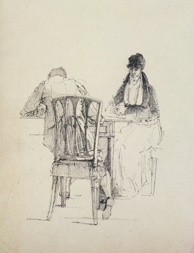 Okuyan Bir Adam, c.1804-30 by John Harden