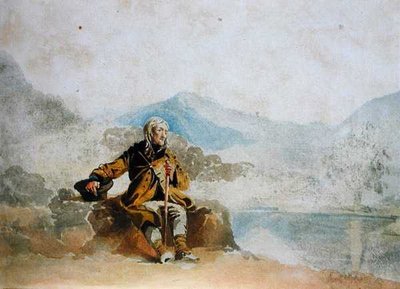 Dilenci (kağıt üzerine sulu boya) by John Harden