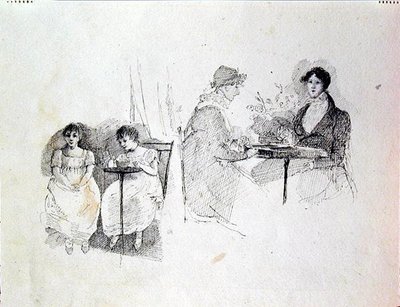 Masa Oyunları (kağıt üzerine kalem ve mürekkep) by John Harden