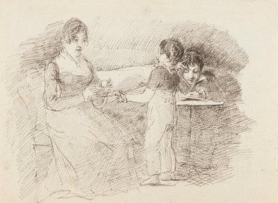 Yün tutan çocuk, 1843 by John Harden