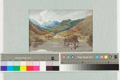 Brathay Hall, 1808 (kağıt üzerinde wc) by John Harden