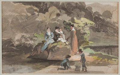 Suya göre gruplama, 1810 (kağıt üzerinde wc) by John Harden