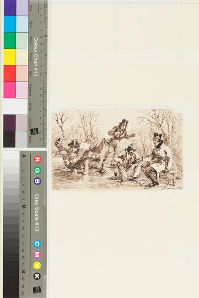 Buz Pateni, 6 Ocak 1847 (kağıt üzerine kalem ve mürekkep) by John Harden