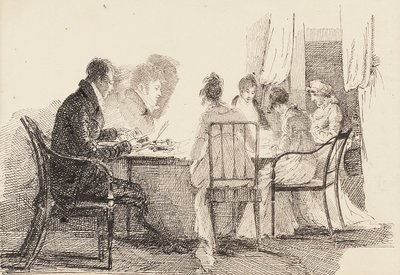 Oturan figürlü iç mekan, 1804-05 by John Harden