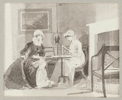 Bayan H, Jessie ve genç Sophia by John Harden