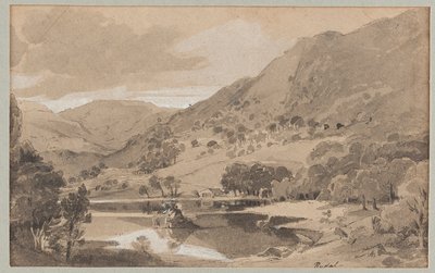 Rydal, 1812 (kağıt üzerinde wc) by John Harden