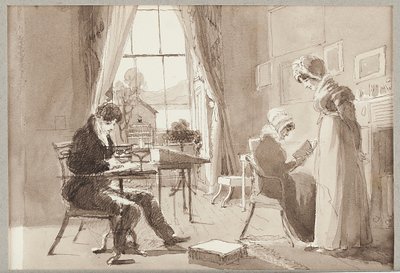 Yazlık, 1824 (kağıt üzerinde wc) by John Harden