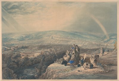 Sheffield'ın Panoramik Görünümü by John Harris