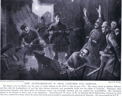 Oyunculuk Çavuş W Swan, Ocak 1915