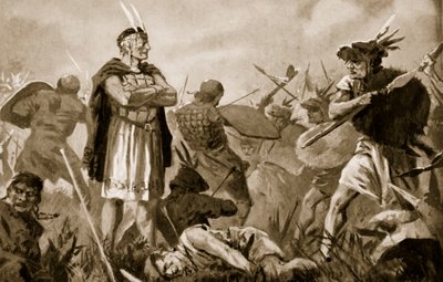 Huascar ve Atahualpa İnka İmparatorluğu için savaşıyor by John Harris Valda