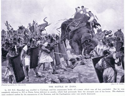 Zama Savaşı 203BC by John Harris Valda