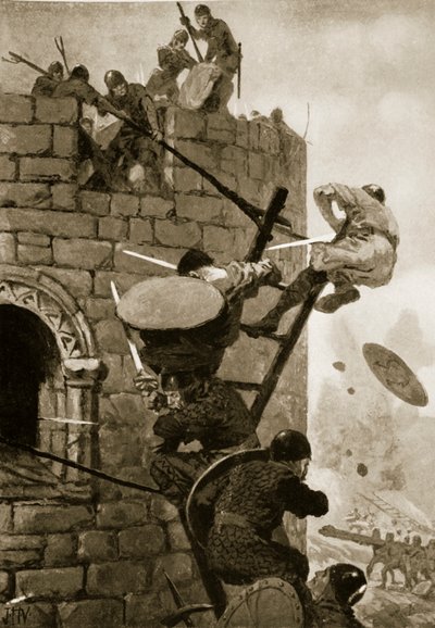 Carmarthen Kalesi Kuşatması by John Harris Valda