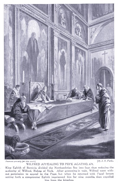 Wilfred, Papa Agatho AD679