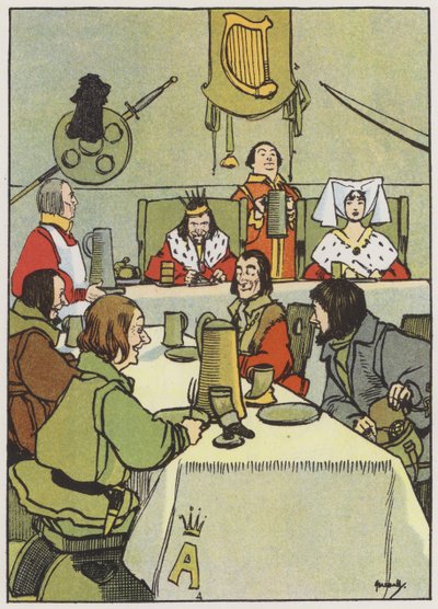 Kralın pudingini bitirmek (renkli taş) by John Hassall