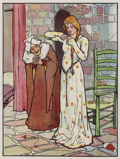 Rosanne iğ ile elini deldi (renkli taş) by John Hassall