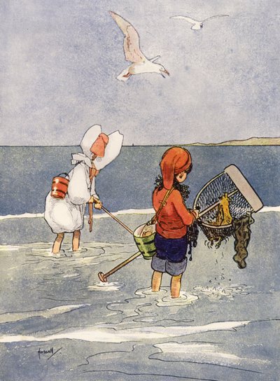 "Karides yapmak eğlencelidir" (renkli taş) by John Hassall