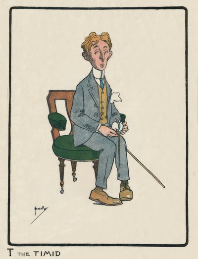 T the Timid / J. Hassall / çizim, 1903 by John Hassall