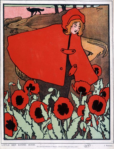 Kırmızı Başlıklı Kız - Poster, John Hassall v.1930 by John Hassall