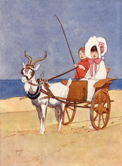 "Reggie Amca bizim için keçi sandalyesini kiraladı" (renkli taş) by John Hassall