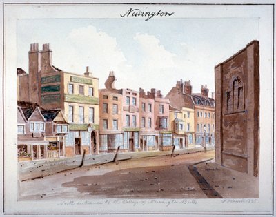 Newington, Southwark, Londra, 1825 by John Hassell