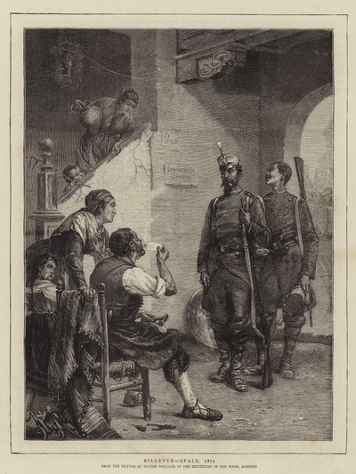 ಬಿಲ್ಲೆಟೆಡ್, ಸ್ಪೇನ್, 1874 ಟರ್ಕ್ by John Haynes Williams