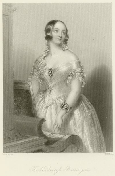 The Viscountess Barrington  by John Hayter