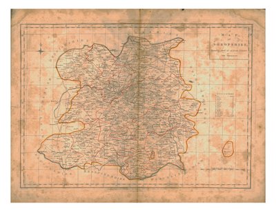 Shropshire Haritası, c1788 by John Haywood