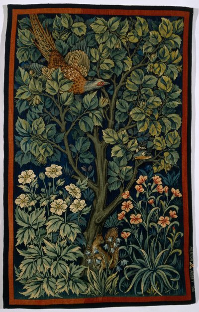 Horoz Sülün, Morris & Co. 1916 tarafından yapılmıştır. by John Henry Dearle