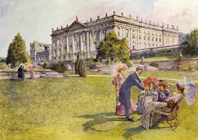 Chatsworth Evi (renkli taş) by John Henry Frederick (after) Bacon