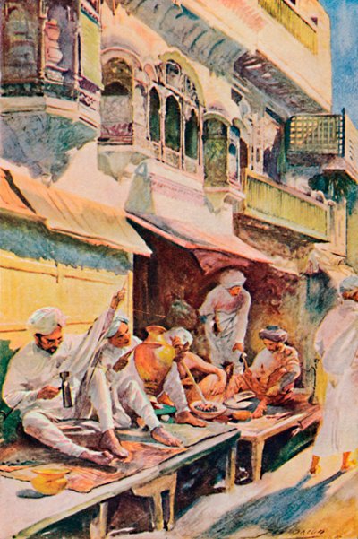 Hint Çarşısındaki İşçiler, 1913 by John Henry Frederick Bacon