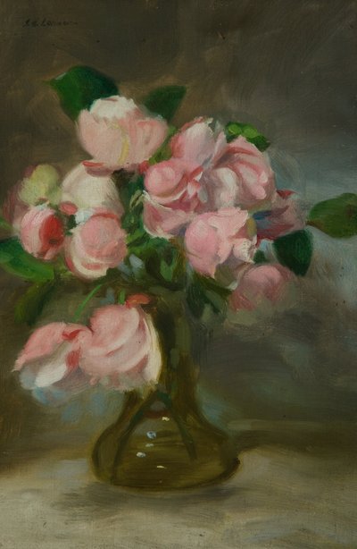 Bir vazo çiçek ile natürmort by John Henry Lorimer