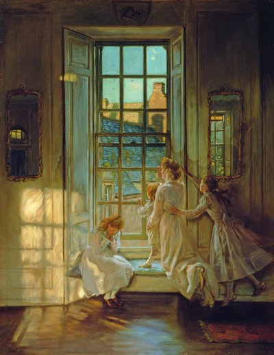 ದಿ ಫ್ಲೈಟ್ ಆಫ್ ದಿ ಸ್ವಾಲೋಸ್, 1906 ಟರ್ಕ್ by John Henry Lorimer