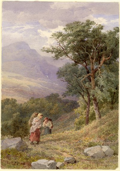 Tarbert yakınlarında, Loch Fyne (kağıt üzerine kurşun kalem ve sulu boya) by John Henry Mole