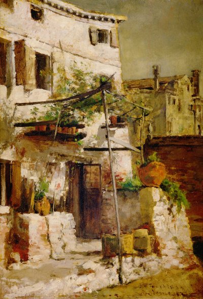 Bir Venedik Sahnesi, 1877 by John Henry Twachtman