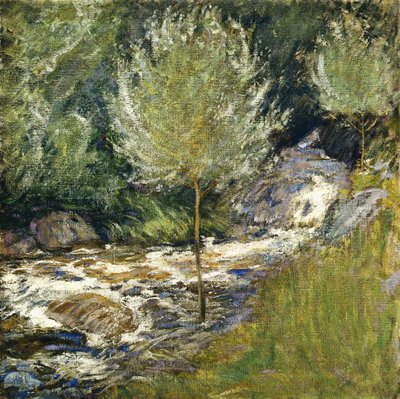 Horseneck Şelalesi, Greenwich, Connecticut, by John Henry Twachtman