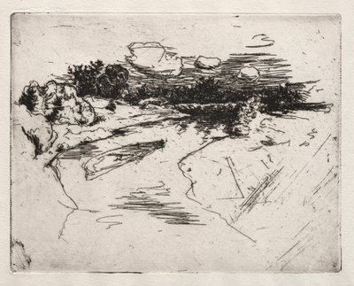 Miami Nehri, Cincinnati, Ohio yakınlarında. by John Henry Twachtman