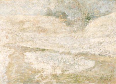 Brook, Greenwich, Connecticut, yak. 1890-1900. by John Henry Twachtman