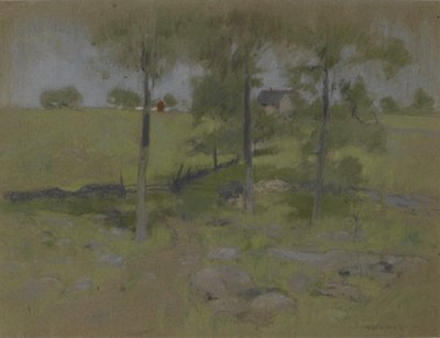 Üç Ağaç, c.1888-95 by John Henry Twachtman