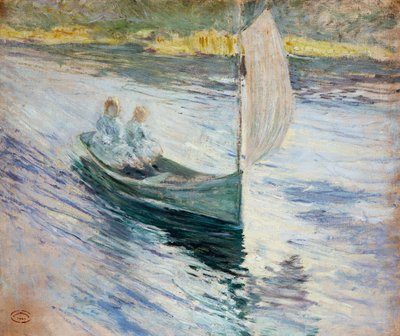 Yelkenlide İki Çocuk, 1883 by John Henry Twachtman