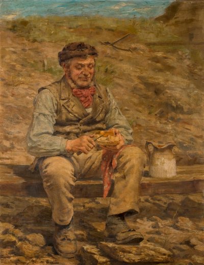 Öğle Yemeği Yiyen İşçi, 1886-87 by John Hodgson Campbell