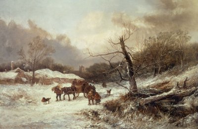 Sherwood Ormanı sınırlarında kış by John Holland
