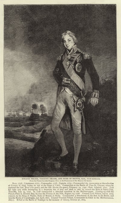 Horatio Nelson, Vikont Nelson ve Bronte Dükü, KB, Koramiral by John Hoppner