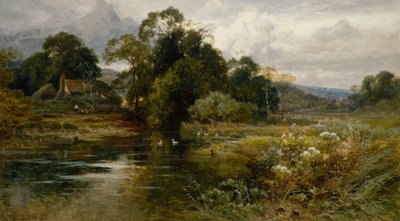 Dorking yakınlarında, Surrey (tuval üzerine yağlı boya) by John Horace Hooper